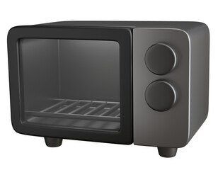 Fototapeta premium 3d render of Electric oven, kitchen tools.