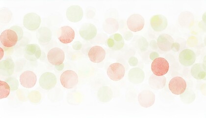 Watercolor style polka dot illustration