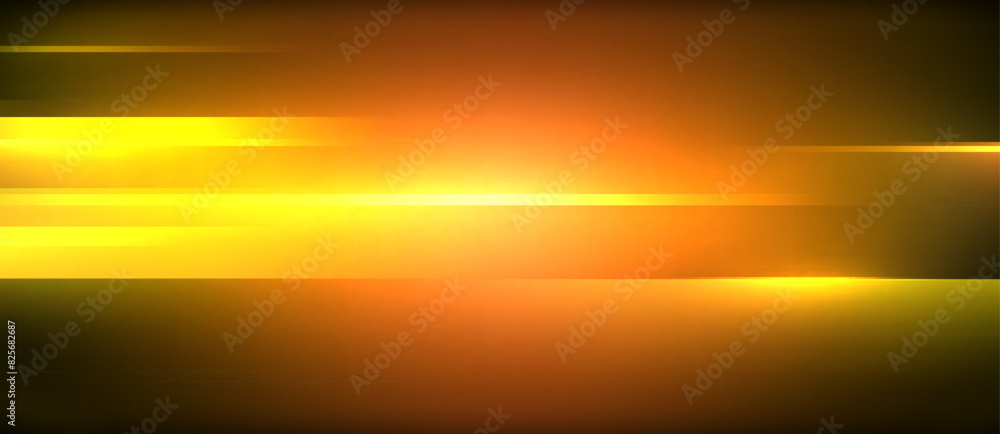 Poster neon dynamic diagonal light rays background. techno digital geometric concept design for wallpaper, 