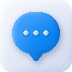  Chat Neumorphism Style 3D Icon