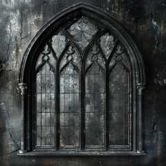 gothic window realistic background