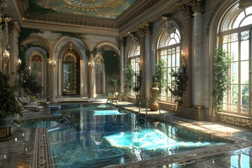 Fototapeta premium Classical Indoor Pool