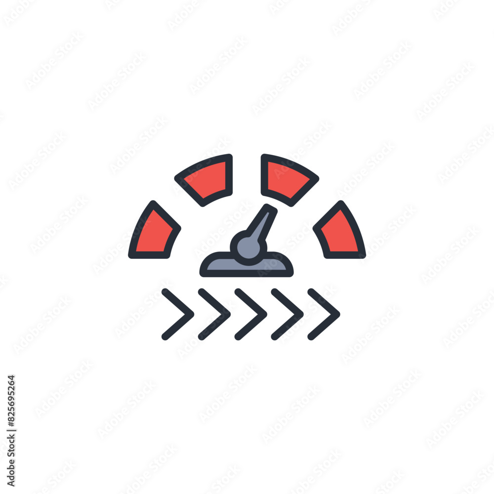 Poster speed icon. vector.editable stroke.linear style sign for use web design,logo.symbol illustration.