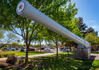 Arizona State Capitol Phoenix; Wesley Bolin Memorial Plaza; Arizona ship Memorial; ship Cannon