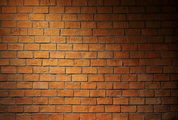 Brick wall, brown blocks are suitable for making a background.