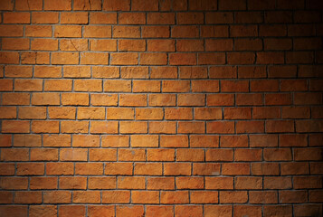 Obraz premium Brick wall, brown blocks are suitable for making a background.