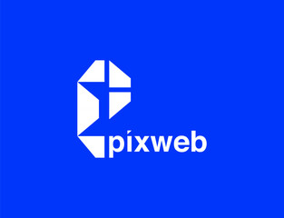 PW and MP Letter Mark Logo.