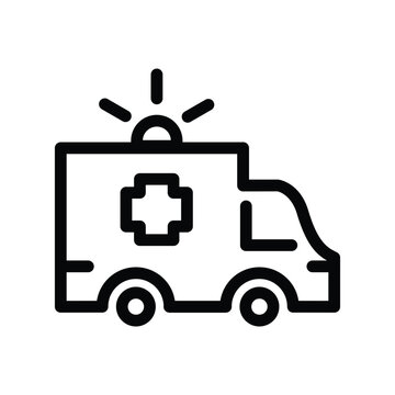 recommend clip art: ambulance outline icon pixel perfect vector design good for website and mobile app