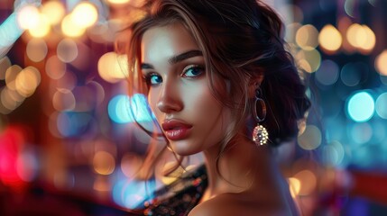 A Stylish Young Woman, Effortlessly Blending Charm And Fashion, Her Cheerful Demeanor Adding To Her Allure, Hd Images