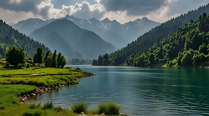 Evergreen Escapes: Embracing Nature's Bounty in Pakistan's Azad Kashmir.generative.ai 
