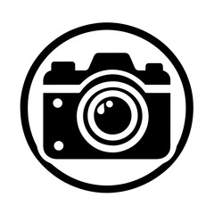 silhouette icon camera vector SVG