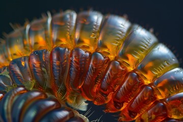 A close up of a brown and black slug generated by AI