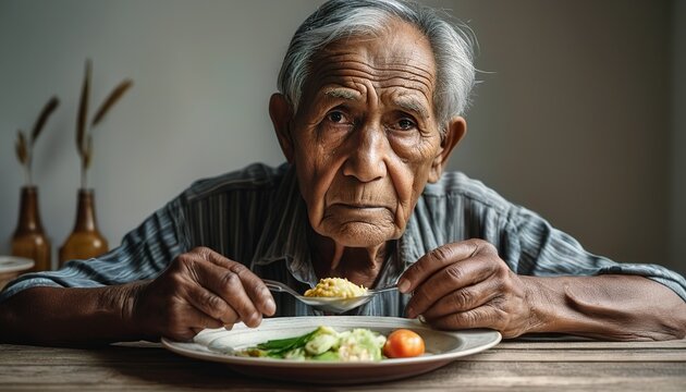 The Silent Struggle of Senior Malnutrition: A Portrait of Undernourishment - Powered by Adobe
