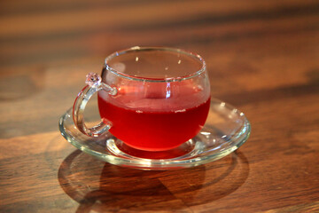 View of the omija tea