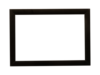 black frame isolated on white