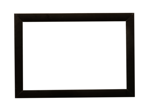 black frame isolated on white