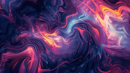 Psychedelic abstract background with swirling patterns and vibrant colors, creating a mesmerizing...