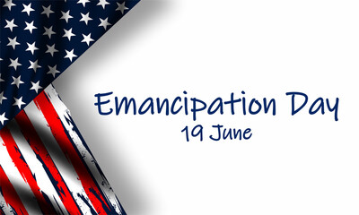 happy emancipation day , illustration vector Good for poster