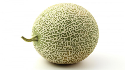 Sweet Japanese melons or cantaloupe isolated on a white background 