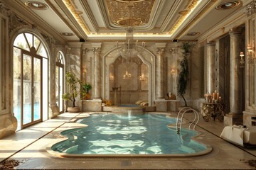 Fototapeta premium Classical Indoor Pool