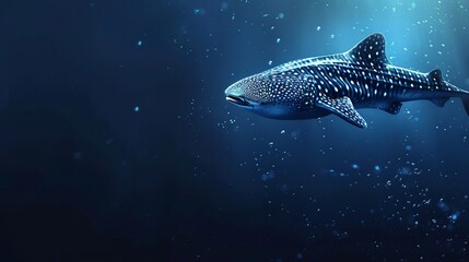 Fototapeta premium whale shark on a surface