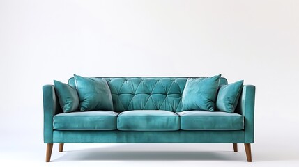 furniture sofa on white background : Generative AI