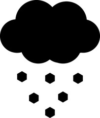 hail weather isolation icon