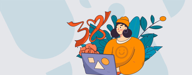 3.12 International Women's Day professional women flat character vector concept operation hand drawn illustration
