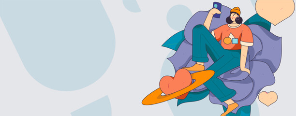 3.12 International Women's Day professional women flat character vector concept operation hand drawn illustration
