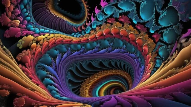abstract fractal background with turbulent effect