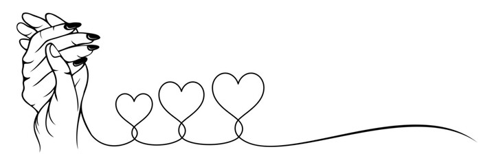 holding hands romantically