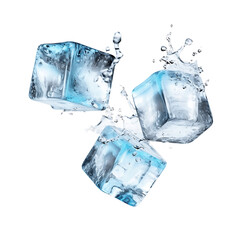 Obraz premium Arctic Airborne Ice Cube Silhouettes in Ascension