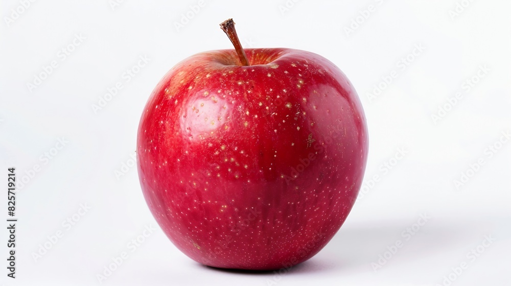 Poster red apple isolated on white background clipping path full depth of field : generative ai