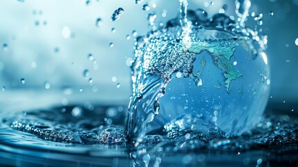 world water monitoring day background concept. copy space