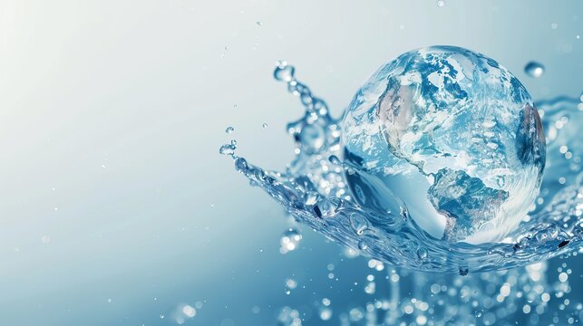 world water monitoring day background concept. copy space