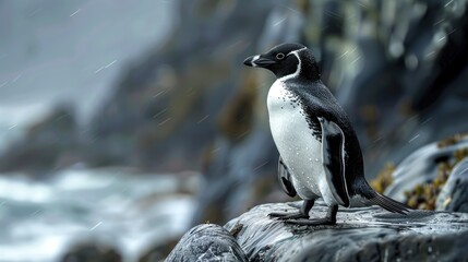 Naklejka premium Penguin like seabird