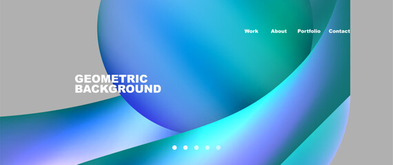 Dynamic flowing shapes concept design composition. Vector Illustration For Wallpaper, Banner, Background, Card, Book Illustration, landing page