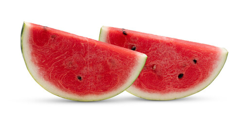 half watermelon isolated on white background