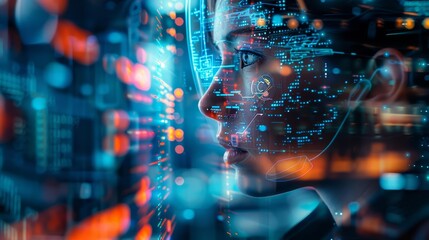 A closeup of a security guard