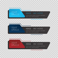 Lower third vector design