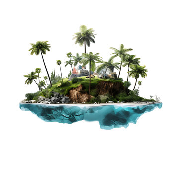 recommend clip art: Palm Island Getaway Silhouette Cutouts