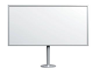 Street billboard isolated on transparent background