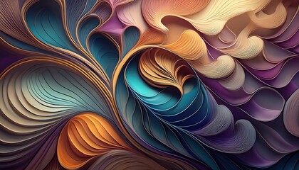 abstract 3d background with a unique pattern of different colors and shades; textured backdrop