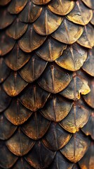 A close up of a feather with a blue and red pattern generated by AI