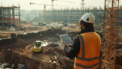 Cutting-Edge Construction: Engineers Utilizing 5G Devices for Instant Project Oversight