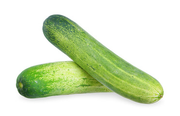 Cucumber isolated on white background.