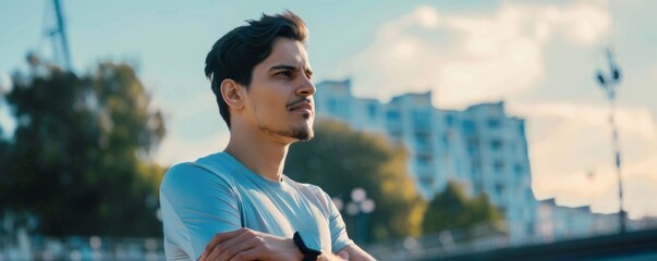 Embracing the Future of Fitness: Athlete Utilizing 5G-Connected Wearables for Optimal Health Monitoring and Performance Tracking