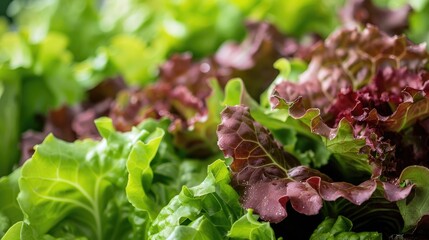 Organic Red Oak Leaf Lettuce Banner Displayed at a Hydroponic Farm