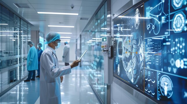 Futuristic Healthcare: Doctors Utilizing 5G Technology for Remote Consultations and Patient Monitoring
