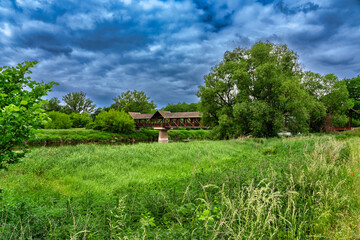 Obraz premium Jagdbrücke über die Mulde in Dessau